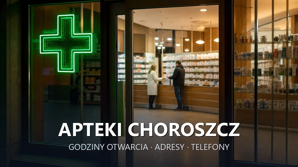Apteki Choroszcz, powiat białostocki - adresy, telefony, godziny otwarcia