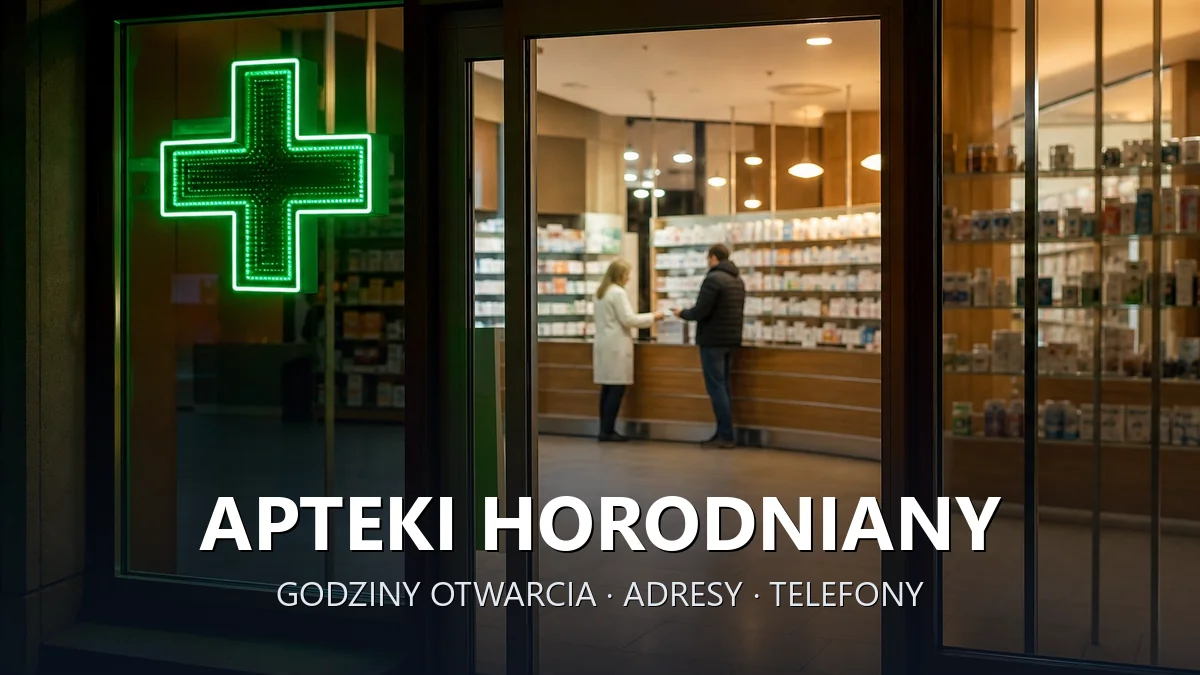 Apteki Horodniany, gmina Juchnowiec Kościelny, powiat białostocki - adresy, telefony, godziny otwarcia