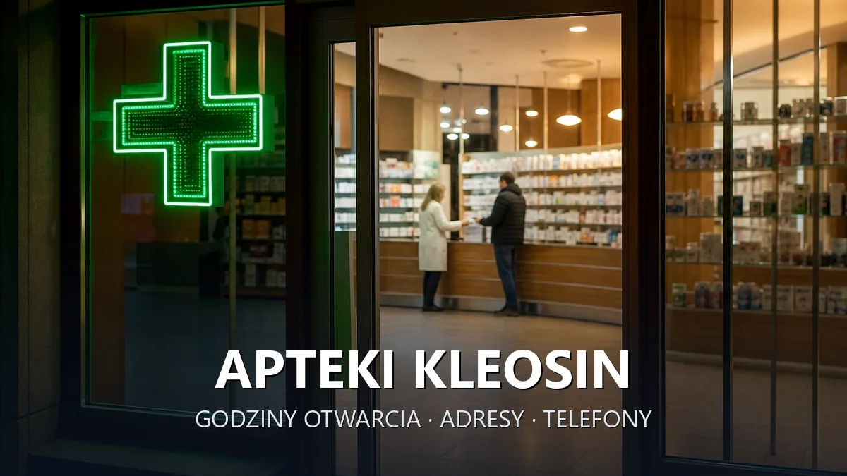 Apteki Kleosin, gmina Juchnowiec Kościelny, powiat białostocki - adresy, telefony, godziny otwarcia