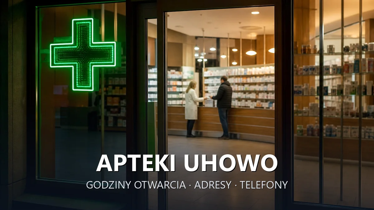 Apteki Uhowo, gmina Łapy, powiat białostocki - adresy, telefony, godziny otwarcia