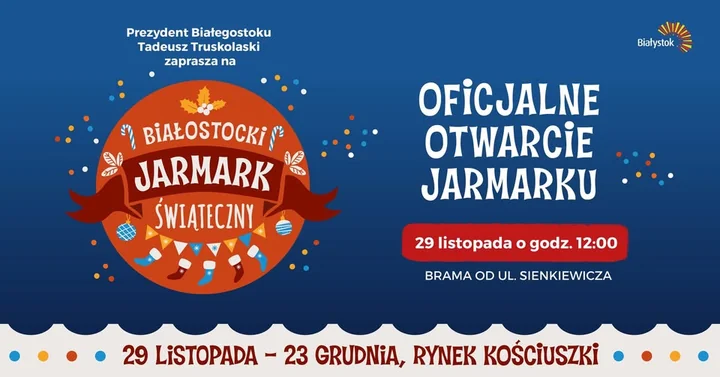 Obraz do artykułu: Białystok lśni świątecznym blaskiem – ruszył Jarmark Bożonarodzeniowy 2025!