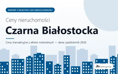 Ceny mieszkań w Czarnej Białostockiej — październik 2026