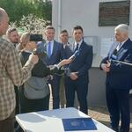 Uroczyste podpisanie umowy z firmą REDIL na budowę żłobka i przedszkola w Sobolewie.