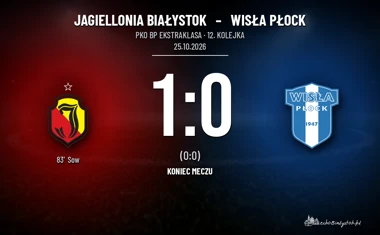 [PIŁKA NOŻNA] Jagiellonia Białystok – Wisła Płock 1:0. Główka Ousmane’a Sowa rozstrzygnęła mecz PKO BP Ekstraklasy