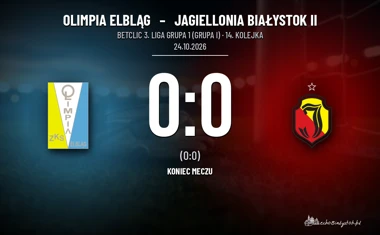 [PIŁKA NOŻNA] Olimpia Elbląg – Jagiellonia Białystok II 0:0 w rozgrywkach Betclic 3. Liga Grupa 1 (Grupa I)