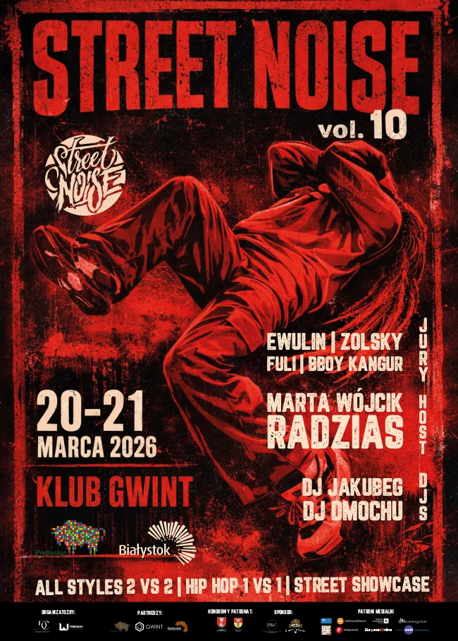 Street Noise vol. 10 w Białymstoku - jubileuszowa edycja przyciągnie tancerzy z całej Polski