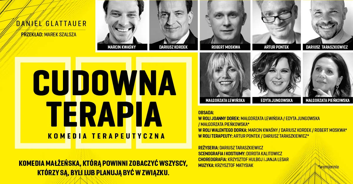 Grafika promocyjna wydarzenia Białystok: Cudowna terapia – komedia małżeńska