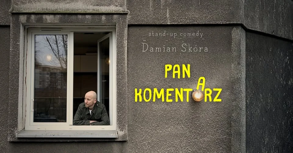 Grafika promocyjna wydarzenia Białystok / Damian Skóra: stand-up na żywo