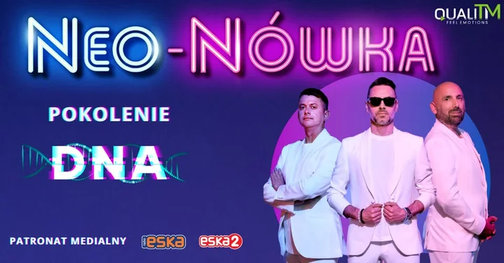 Grafika promocyjna wydarzenia Kabaret Neo‑Nówka — Pokolenie DNA w Białymstoku