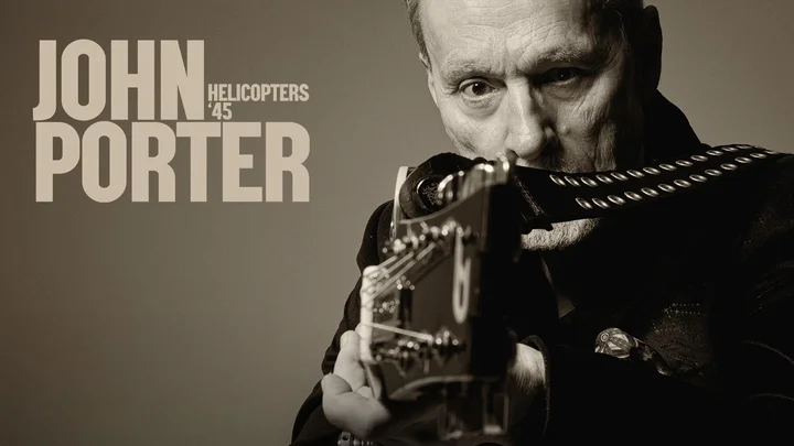 Grafika promocyjna wydarzenia John Porter – Helicopters ’45: jubileuszowy koncert w Kino FORUM w Białymstoku