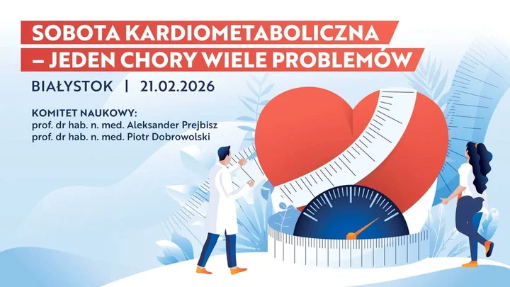 Grafika promocyjna wydarzenia Sobota Kardiometaboliczna – Jeden Chory, Wiele Problemów (Białystok)