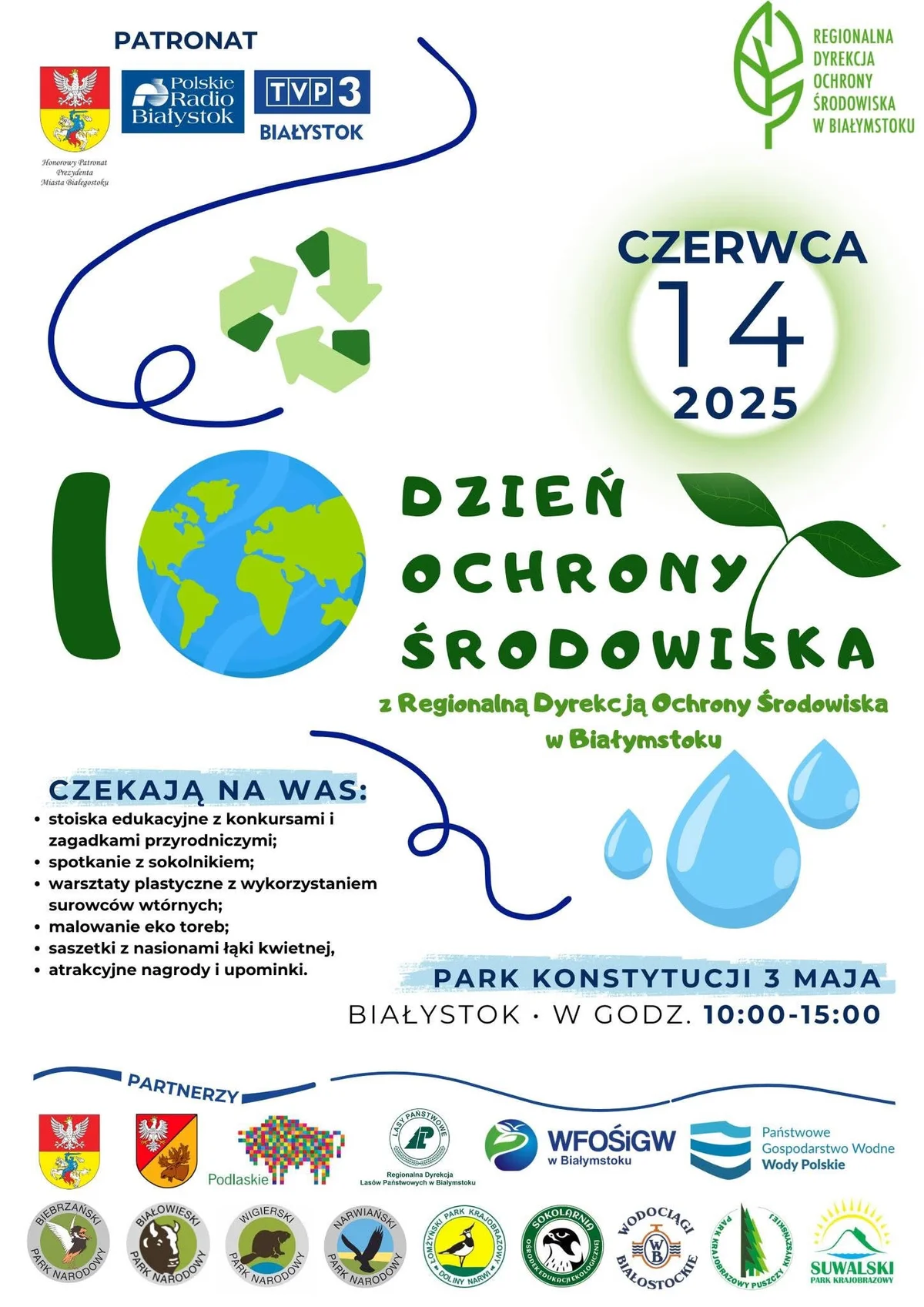 Grafika promocyjna wydarzenia Ekologiczny festyn w Białymstoku z okazji Dnia Ochrony Środowiska