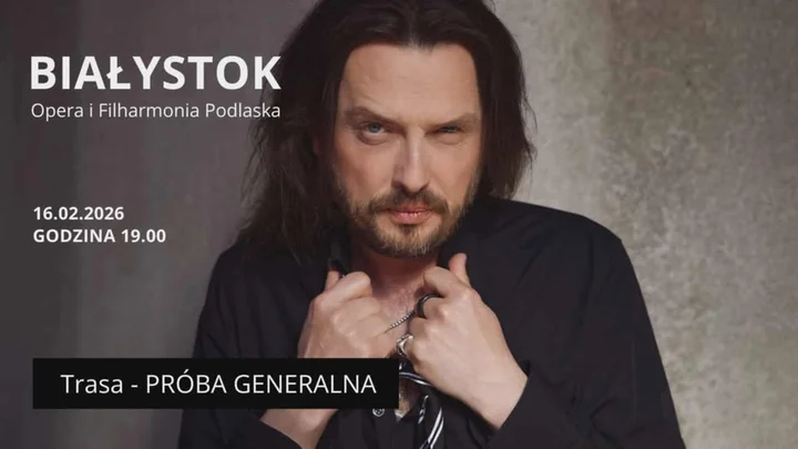 Grafika promocyjna wydarzenia Koncert Piotr Cugowski — BIAŁYSTOK: premierowe utwory na żywo