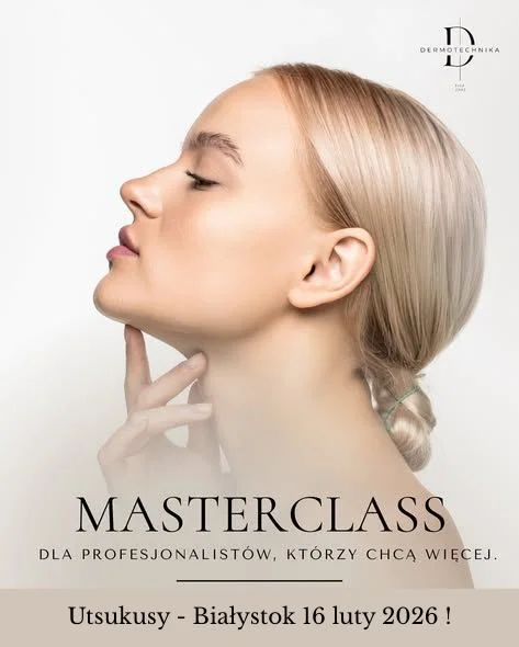 Grafika promocyjna wydarzenia MASTERCLASS UTSUKUSY BIAŁYSTOK — praktyczne szkolenie dla branży beauty