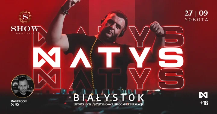Obrazek przedstawia grafikę promocyjną wydarzenia Koncert MATYS w Białymstoku