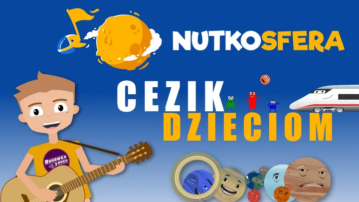 Obrazek przedstawia grafikę promocyjną wydarzenia Koncert edukacyjny NutkoSfera – CeZik dla dzieci w Białymstoku
