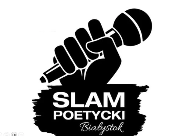 Grafika promocyjna wydarzenia Slam Poetyczny Białystok — 23 lutego w Kawiarni Lalki