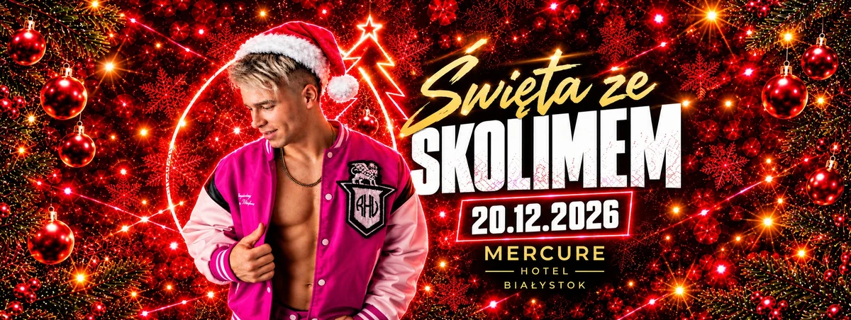 Grafika promocyjna wydarzenia Święta ze Skolimem w Białymstoku