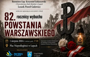 Grafika promocyjna wydarzenia 82. rocznica wybuchu Powstania Warszawskiego