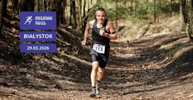 Grafika promocyjna wydarzenia Kresowe Trail — otwarcie sezonu 2026 w Białymstoku