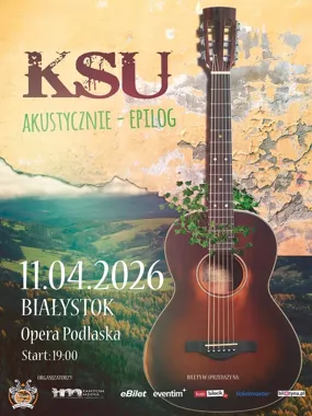Grafika promocyjna wydarzenia KSU Akustycznie w Białymstoku — Opera i Filharmonia Podlaska, 11 kwietnia 2026