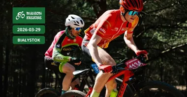 Grafika promocyjna wydarzenia Maraton Kresowy Białystok (XCT) — otwarcie sezonu w Lesie Pietrasze