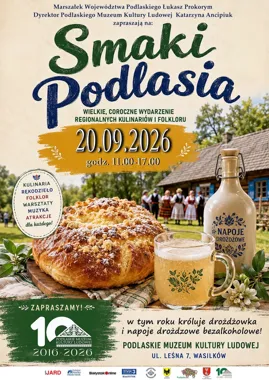 Grafika promocyjna wydarzenia Smaki Podlasia