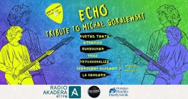 Grafika promocyjna wydarzenia Tribute to Michała Goralewskiego w Białymstoku. Koncert pamięci w klubie Zmiana Klimatu