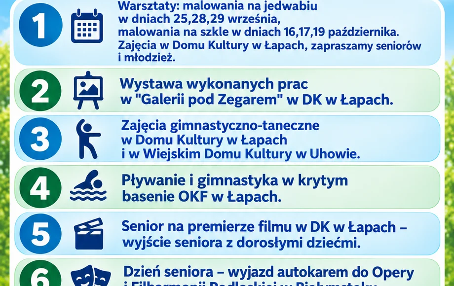 Grafika promocyjna wydarzenia Złap tlen w jesieni życia