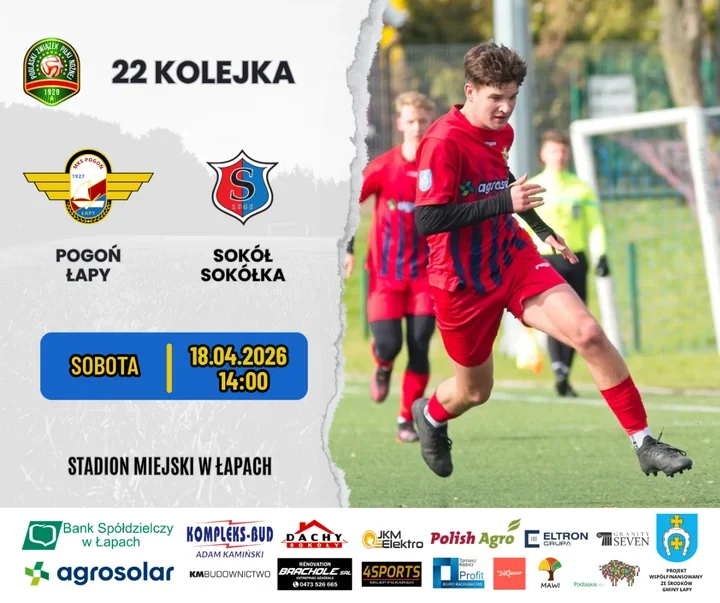 Pogoń Łapy szykuje ważny mecz u siebie i liczy na przełamanie