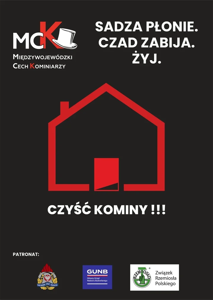 W Łapach przypominają o czadzie. Komin może zabezpieczyć dom podczas awarii