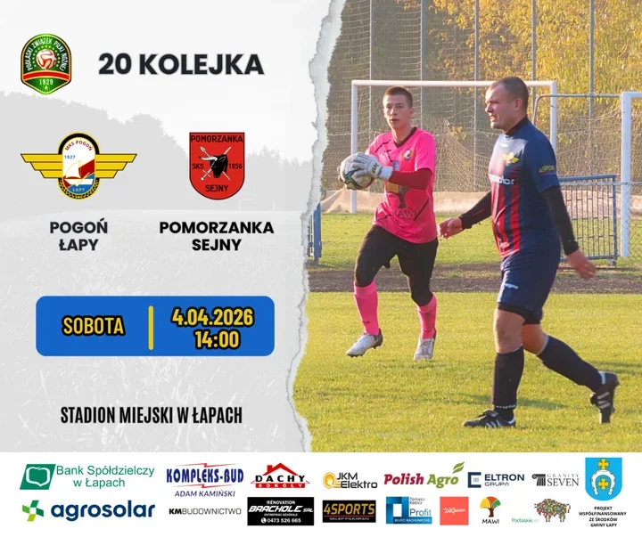 W Łapach czeka trudny sprawdzian z liderem, ale Pogoń ma atut z pierwszego meczu