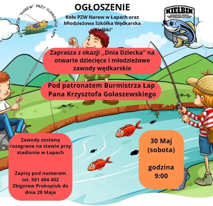 Dziecięce zawody wędkarskie wracają nad staw przy stadionie
