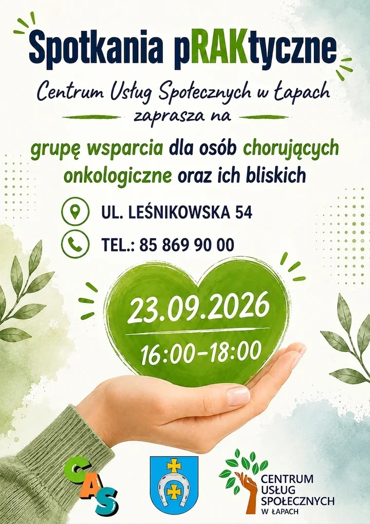 Nie trzeba przechodzić przez chorobę w pojedynkę. W Łapach działa grupa wsparcia