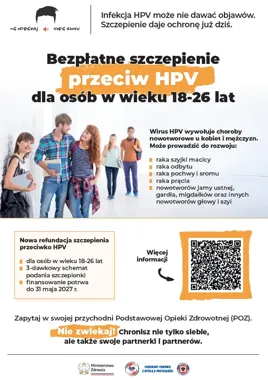Bezpłatne szczepienia przeciw HPV także dla młodych dorosłych z Łap