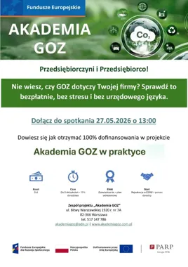 Darmowe szkolenia i doradztwo dla firm. GOZ bez zbędnych barier