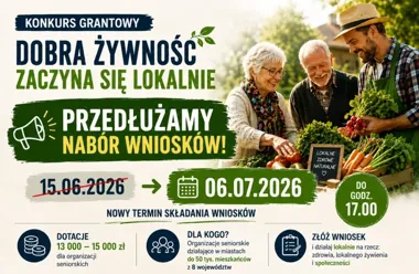 Seniorzy mogą sięgnąć po grant na lokalną żywność. Ruszył nabór