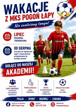 W Łapach młodzi piłkarze wracają do pracy przed nowym sezonem