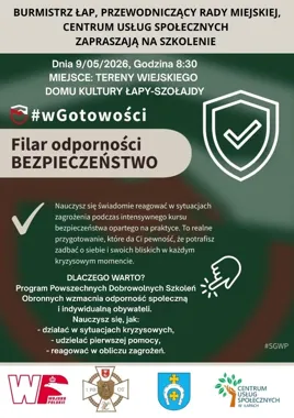 W Łapach szykują szkolenie dla tych, którzy często reagują pierwsi