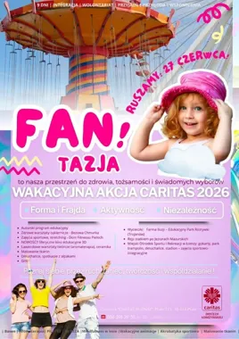 Fantazja na lato od Caritas. Basen i warsztaty dla dzieci