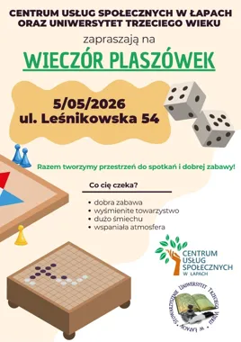 Wieczór planszówek wraca do Łap. Spotkanie ma zbliżyć mieszkańców