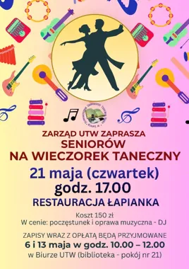 W Łapach szykuje się taneczny wieczór słuchaczy UTW