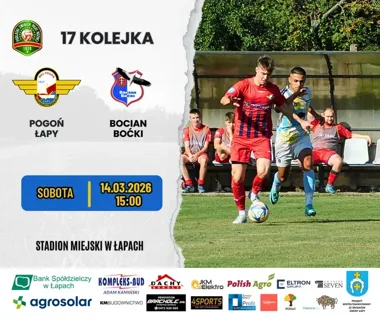 Szlagier walki o utrzymanie – Łapy podejmują Bociana Boćki w ważnym meczu