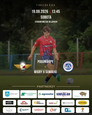 Pogoń Łapy podejmuje młode rezerwy Wigier. Mecz czołówki