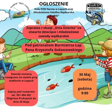 Dziecięce zawody wędkarskie wracają nad staw przy stadionie