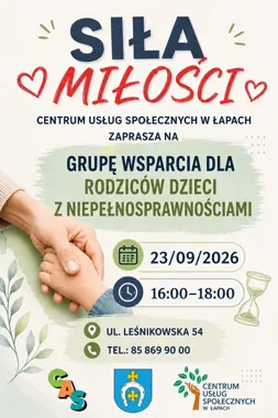 „Siła miłości” znów połączy rodziców dzieci z niepełnosprawnościami w Łapach