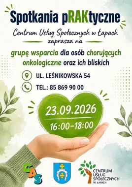 Nie trzeba przechodzić przez chorobę w pojedynkę. W Łapach działa grupa wsparcia
