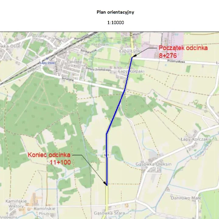 Remont DW 681 pod Łapami. Kierowców czeka ruch wahadłowy