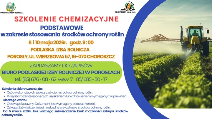 Bez ważnego zaświadczenia nie kupią już środków ochrony roślin. Ruszają zapisy na szkolenie