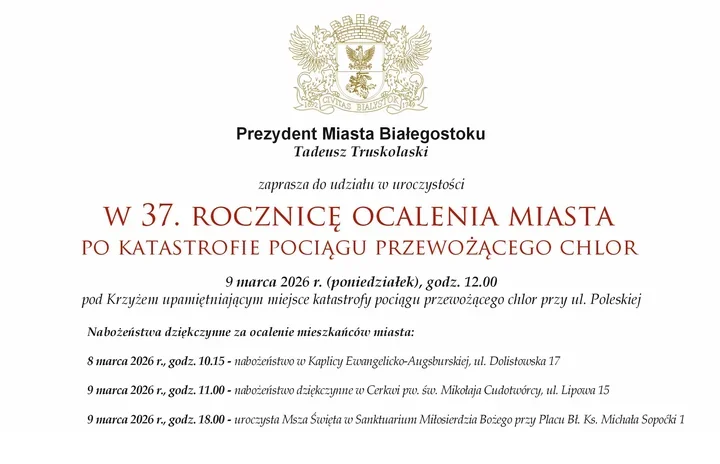 37 lat po wykolejeniu cystern – pamięć o nocnym zagrożeniu chlorem